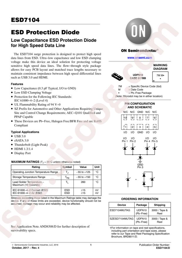 ESD7104MUTAG