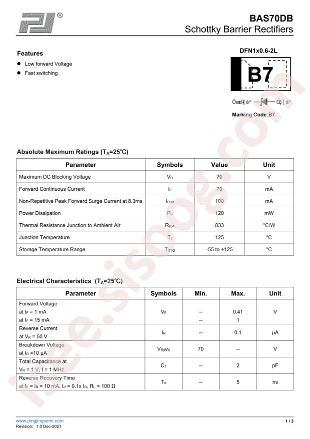 BAS70DB