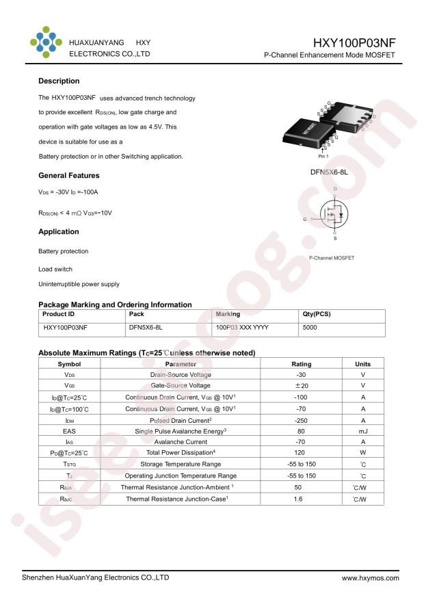 HXY100P03NF