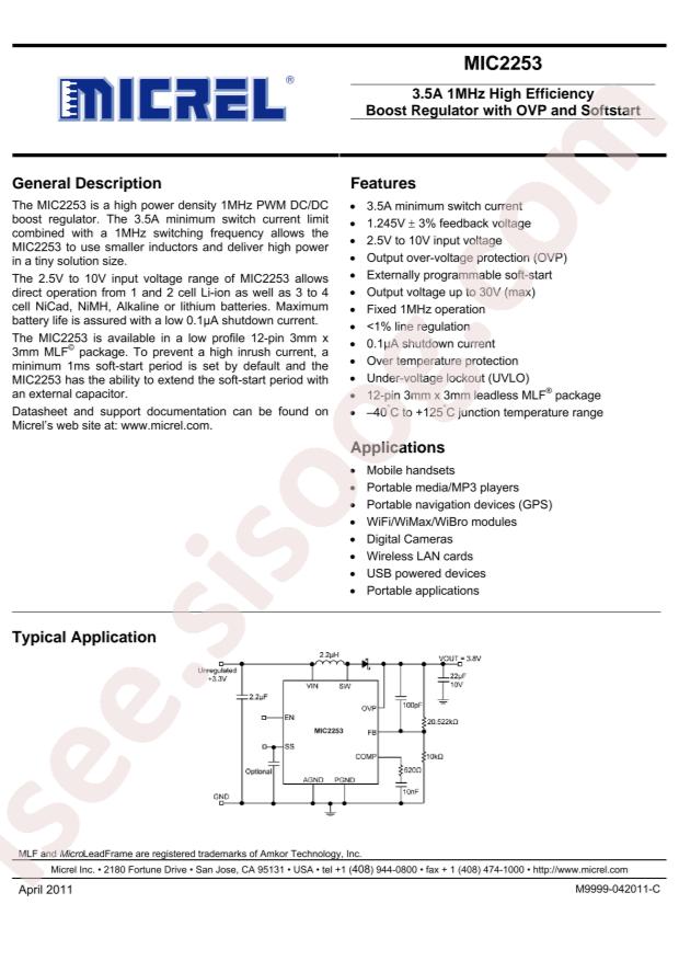 MIC2253-06YML-TR