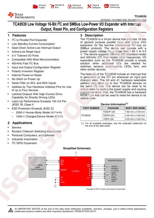 TCA9539RGER