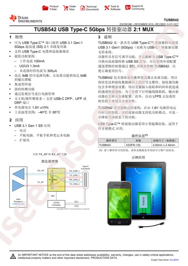 TUSB542RWQR
