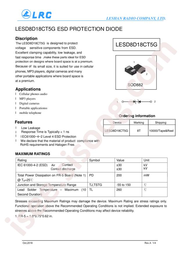 LESD8D18CT5G