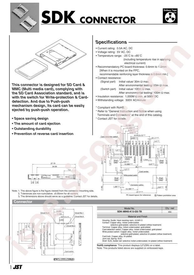 SDK-9BNS-K13-GS-TB(LF)(SN)