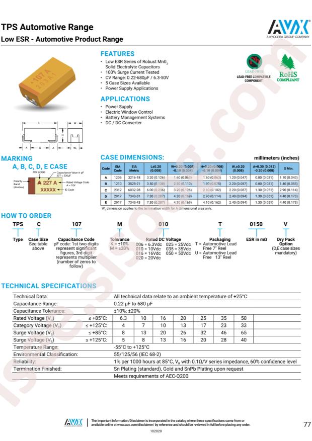 TPSB476K010T0250