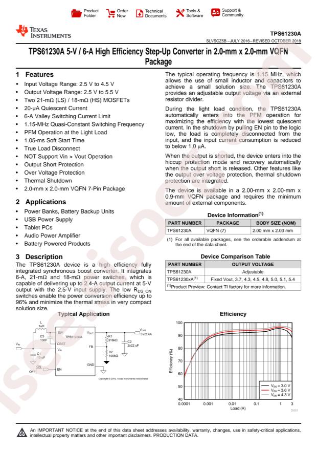 TPS61230ARNSR