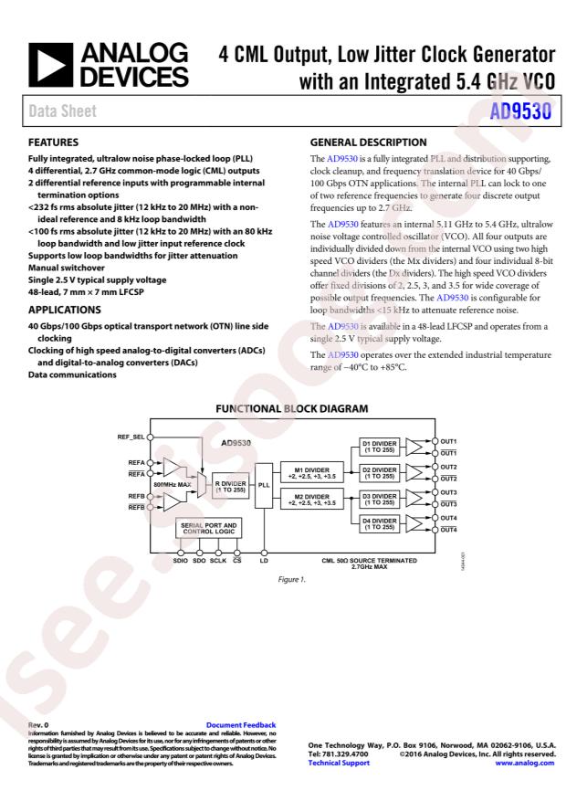 AD9530BCPZ