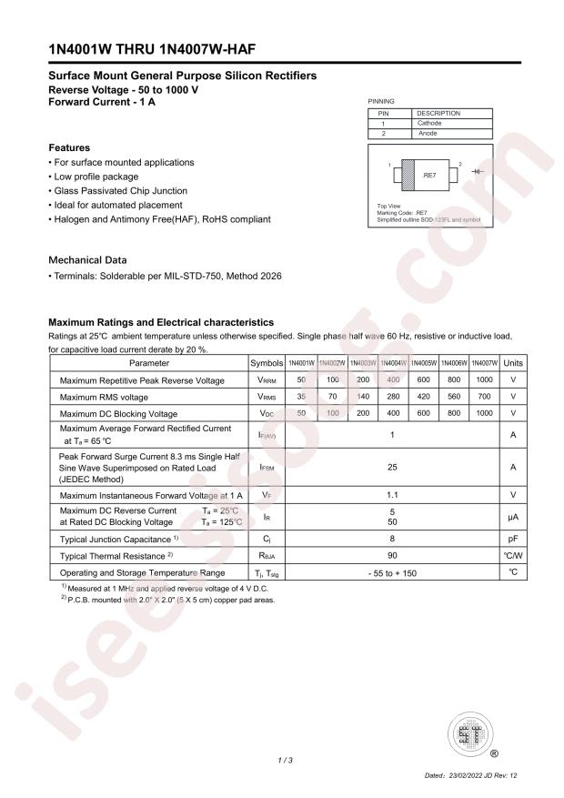 1N4007W-HAF