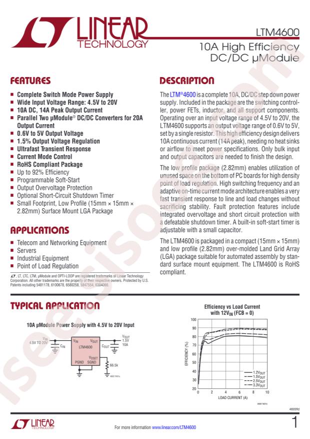 LTM4600IV#PBF