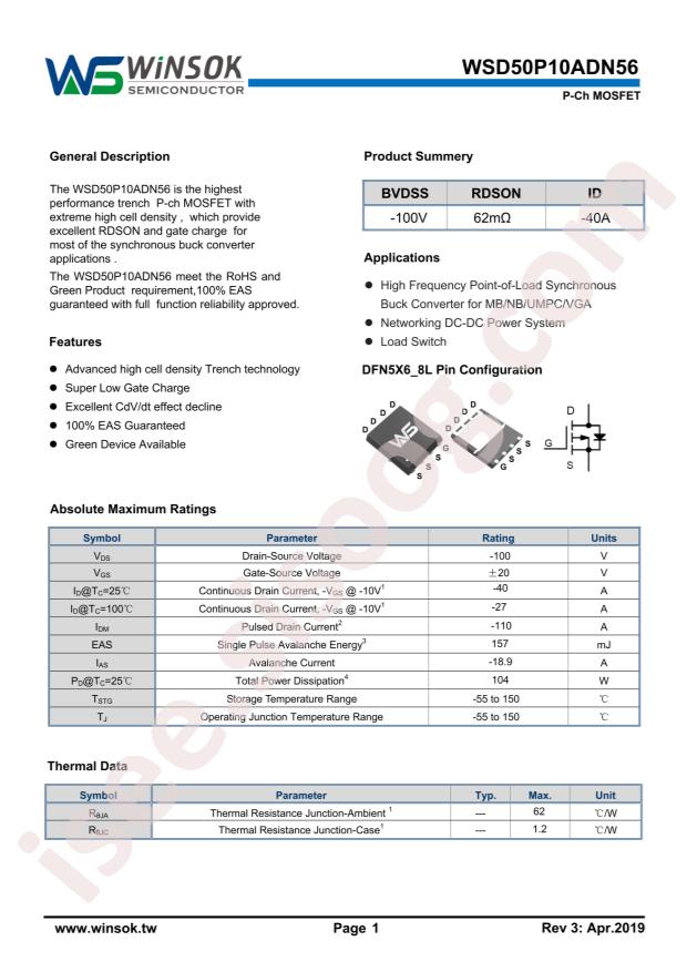WSD50P10ADN56