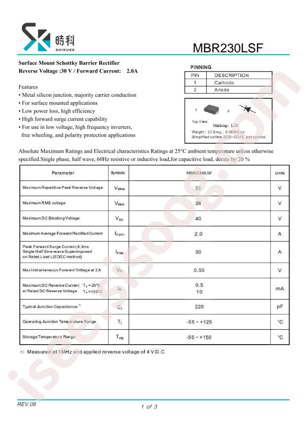MBR230LSF