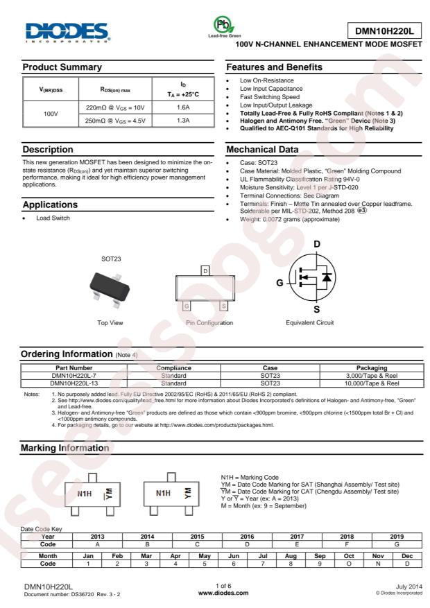 DMN10H220L-7