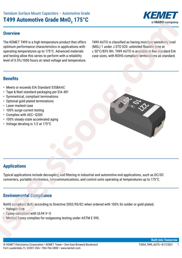 T499A334K035ATE15K