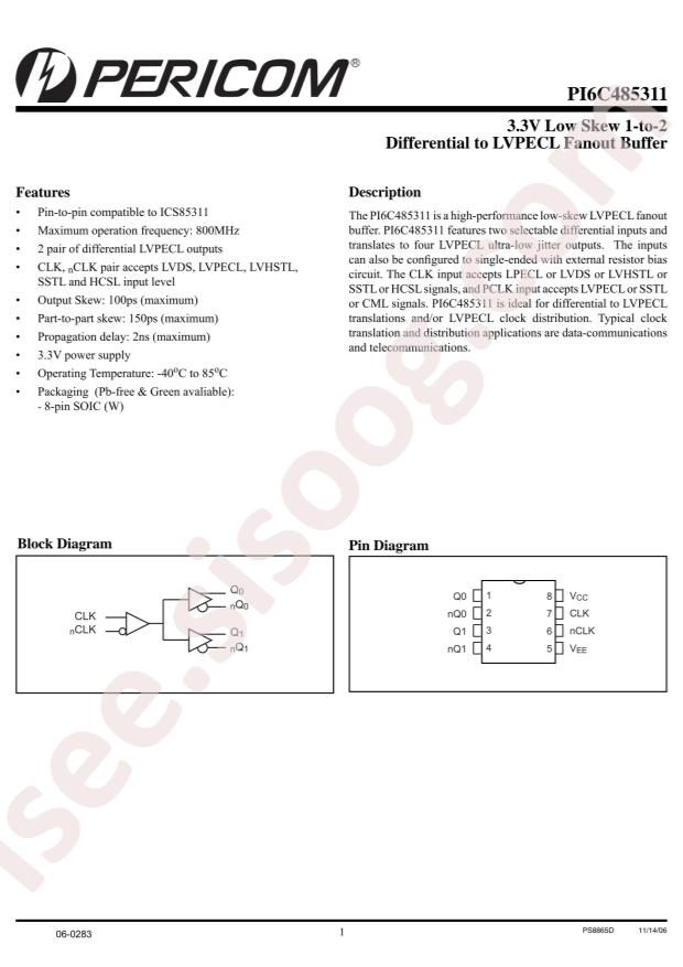 PI6C485311WE