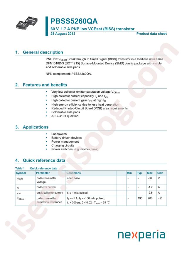 PBSS5260QAZ