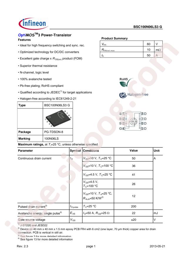 BSC100N06LS3G