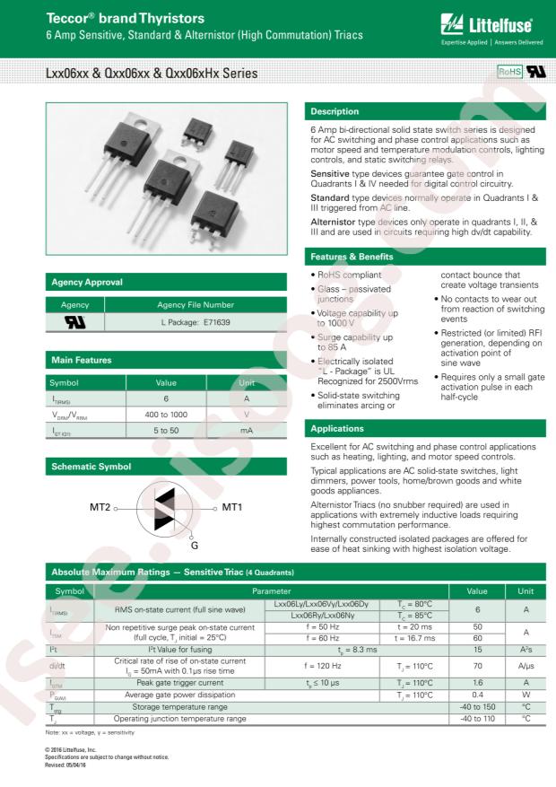 Littelfuse L4006L5TP