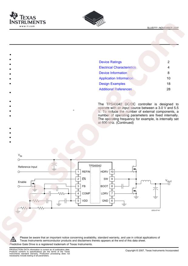 TPS40042DRCT