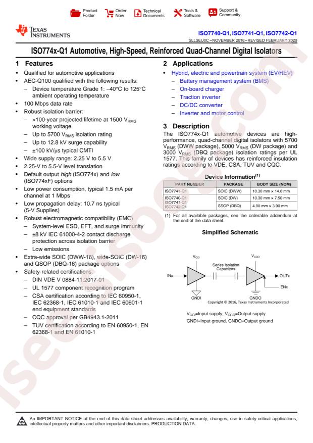 ISO7742QDBQQ1