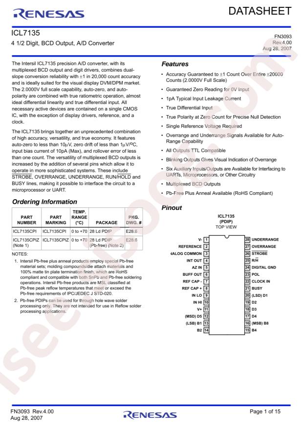 ICL7135CPIZ