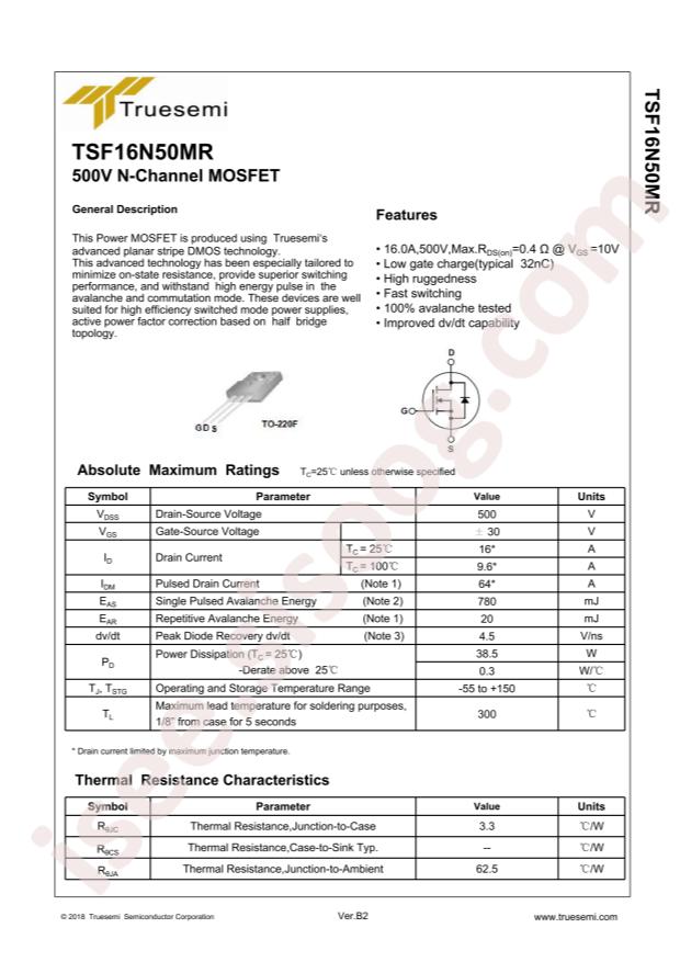 TSF16N50MR