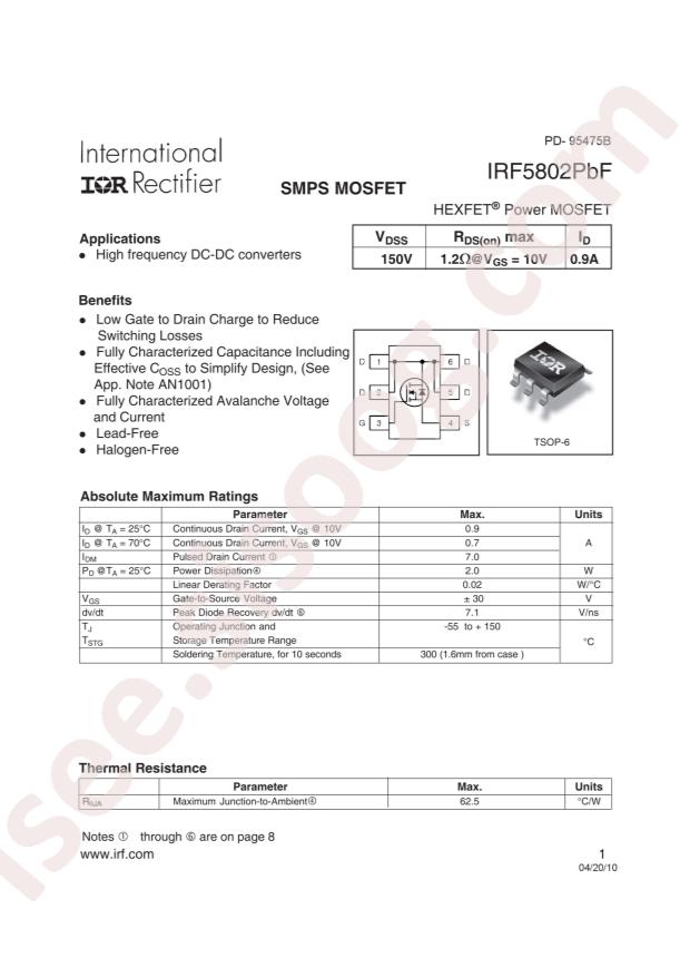 IRF5802TRPBF