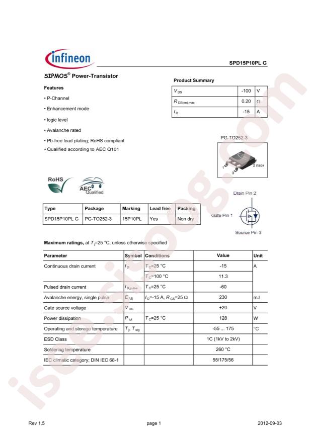 SPD15P10PLG