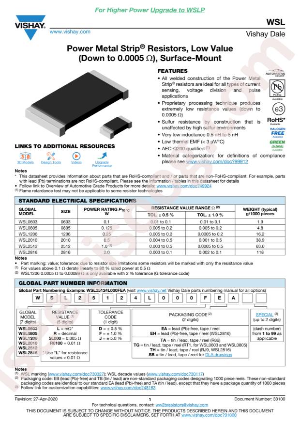 WSL2010R0100FEA