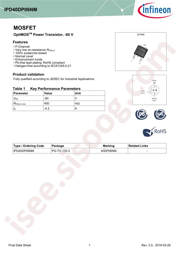 IPD40DP06NM