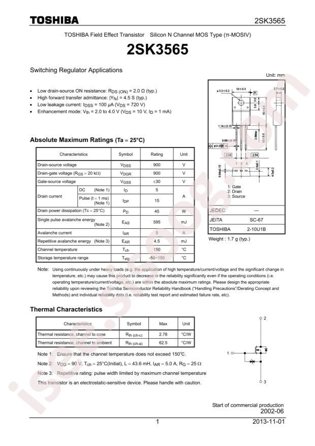 2SK3565(STA4,Q,M)