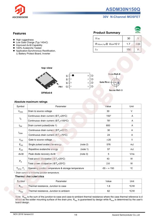 ASDM30N150Q-R