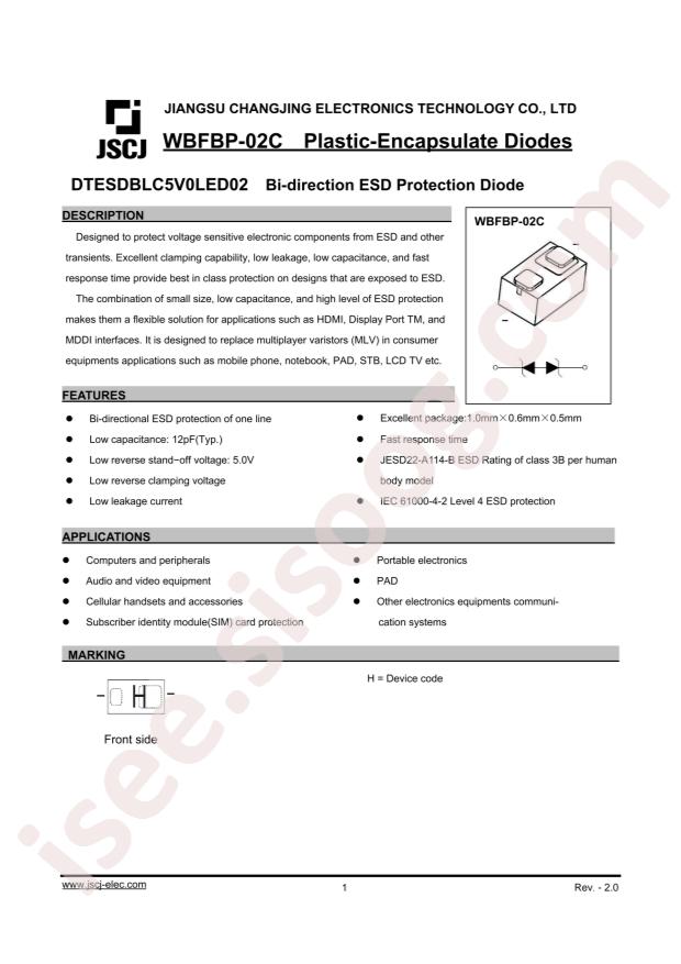 DTESDBLC5V0LED02