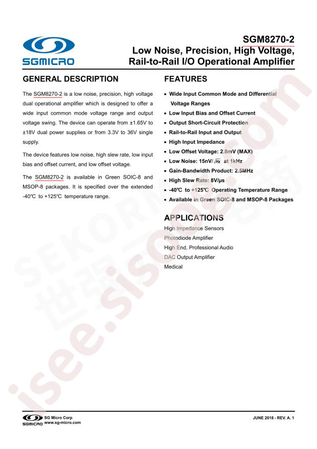 SGM8270-2XMS8G/TR