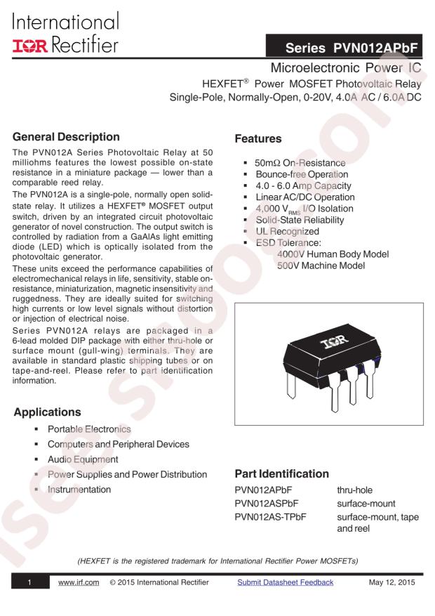 PVN012AS-TPBF