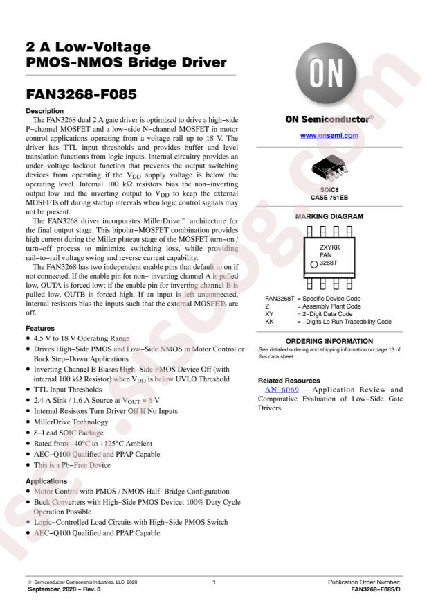 FAN3268TMX-F085