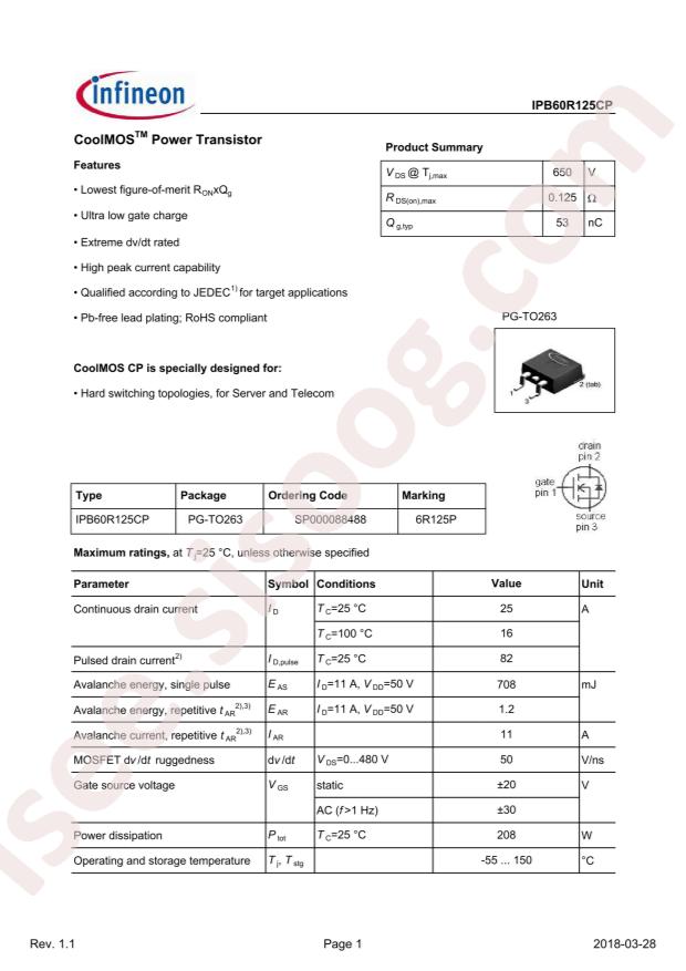 IPB60R125CP