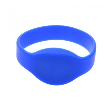 دستبند سیلیکونی RFID - طرح گرد - فرکانس 13.56MHz - رنگ آبی (مرغوب)