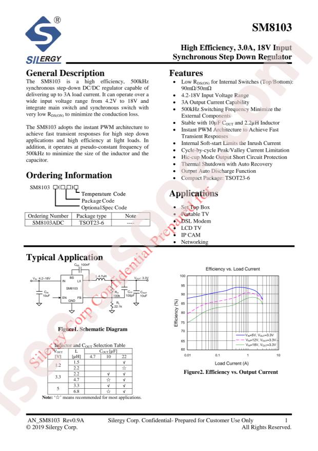 Silergy SM8103ADC