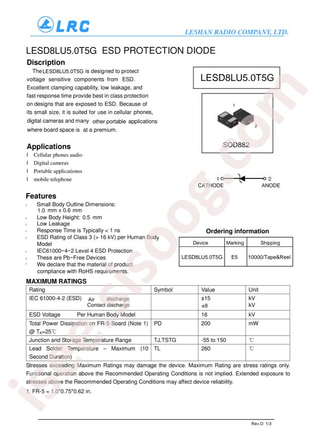LESD8LU5.0T5G