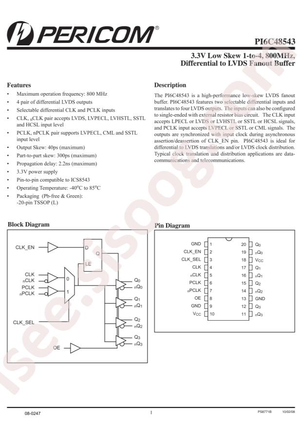 PI6C48543LEX