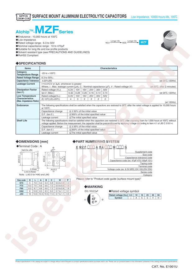 EMZF160ADA101MF73G