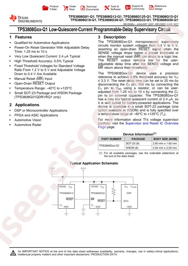 TPS3808G33QDBVRQ1
