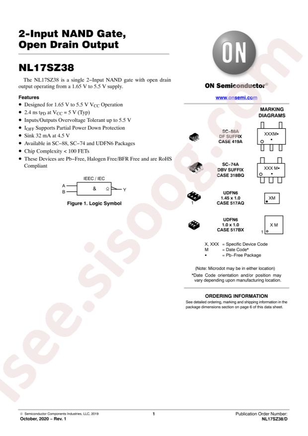 NL17SZ38DBVT1G