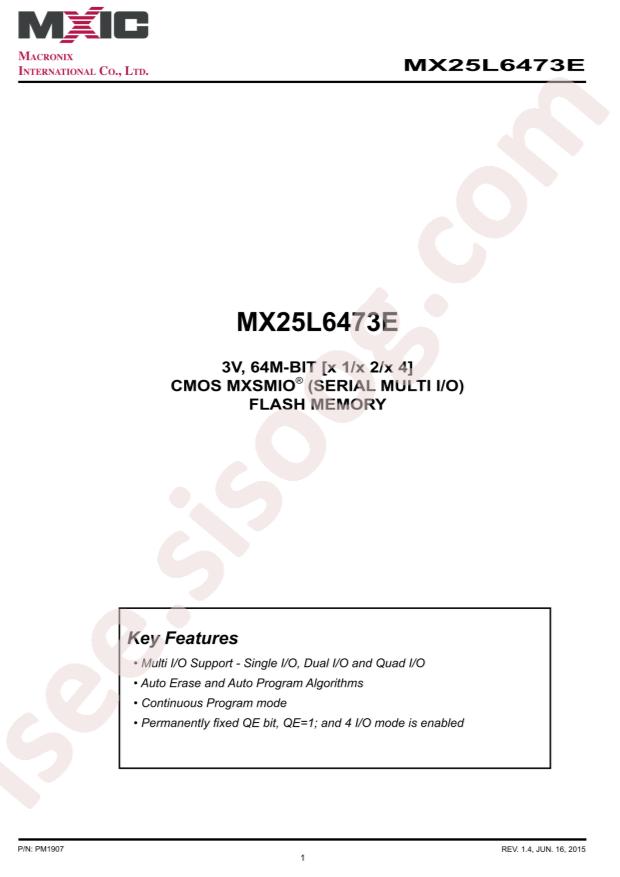 MX25L6473EZNI-10G