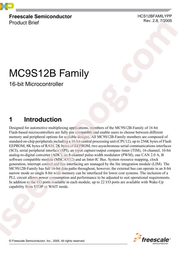 MC9S12B256MFUE
