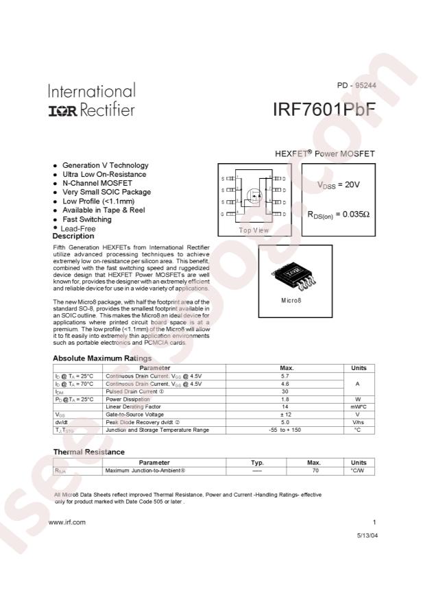 IRF7601TRPBF
