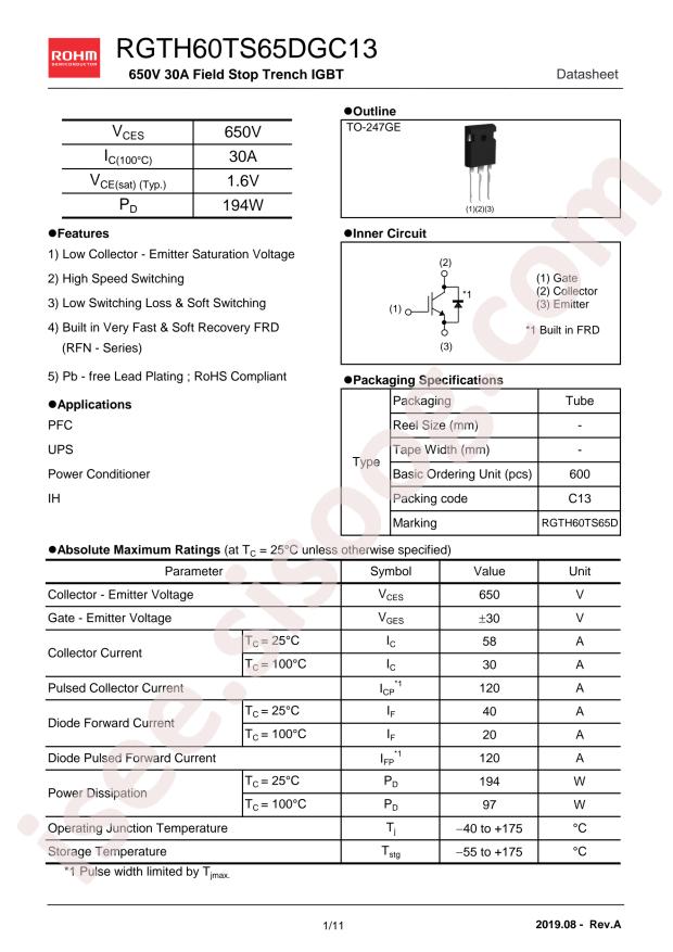 RGTH60TS65DGC13