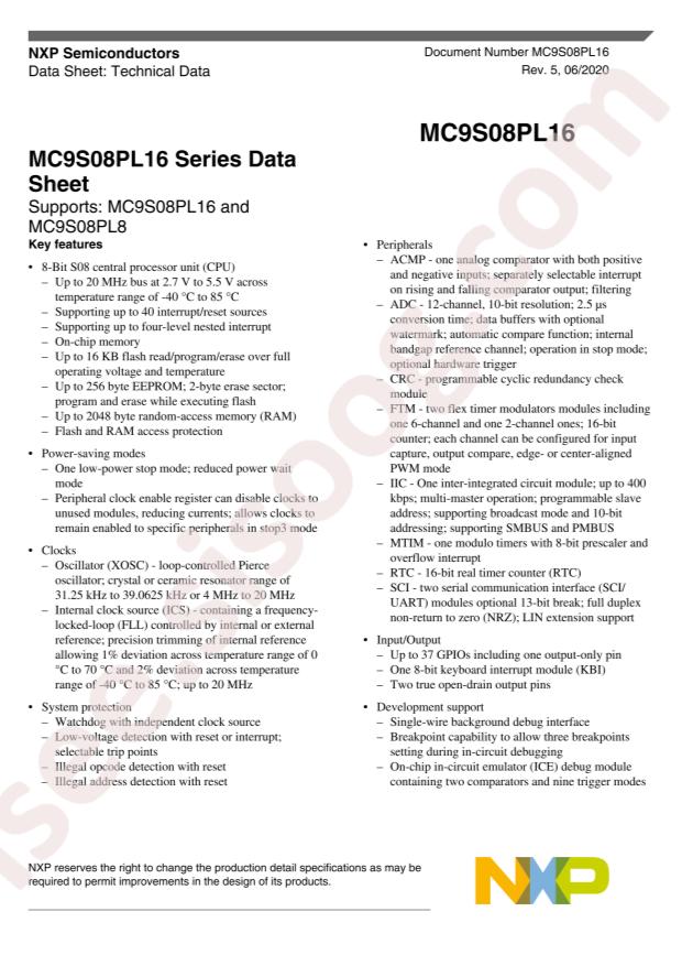 MC9S08PL8CLC