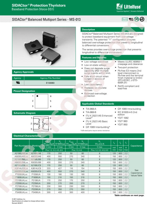 Littelfuse P2106UALTP