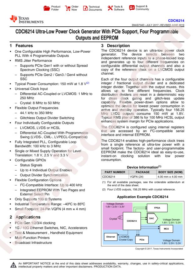 CDCI6214RGER